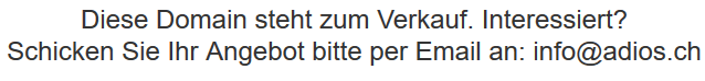 Domain zu verkaufen. Schweizerkarte Top level Domain.